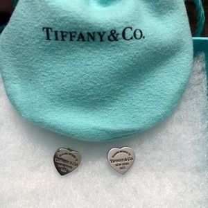 Tiffany & co Mini Heart Tag Earrings